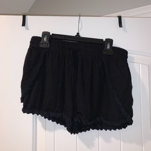 Black Aeropostale Lace Shorts Size S